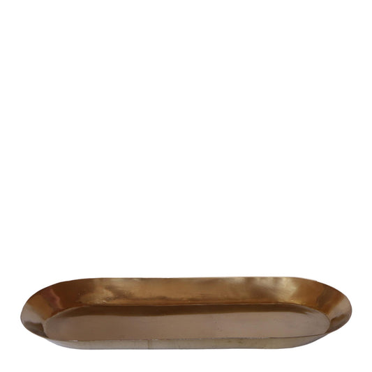 Kolibri-Startseite | Teller oval - Ovale dienblad Ø30cm - Gold