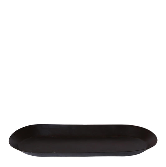 Kolibri-Startseite | Teller oval - Ovale dienblad Ø30cm - Schwarz