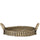 Kolibri Home | Decoratieschaal - Zwart gevlochten dienblad Ø30cm
